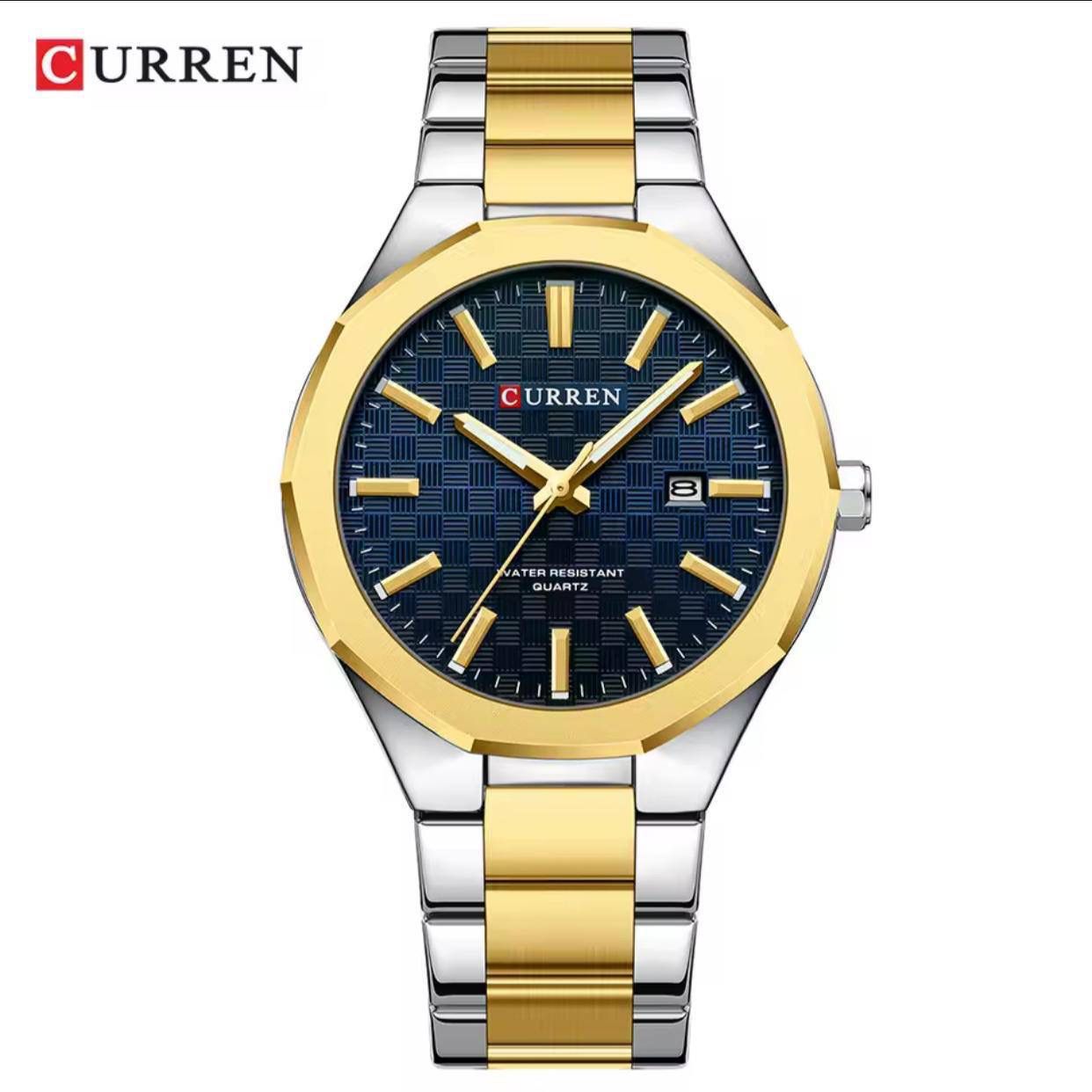 Curren Luminous Hands Water Resistant Stainless Steel Men's Watch