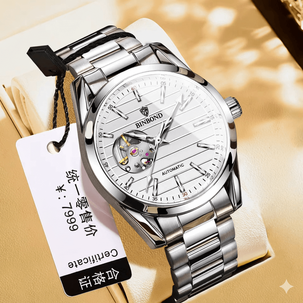 BINBOND Original Mechanical Movement WaterProof Luminous Men's Watch