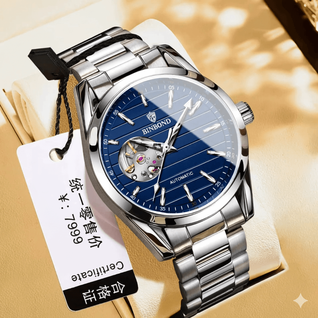 BINBOND Original Mechanical Movement WaterProof Luminous Men's Watch