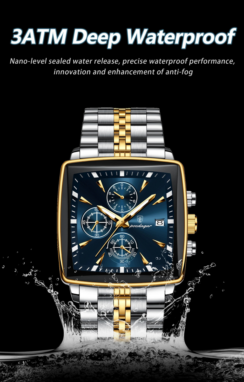 BINBOND Chronograph Waterproof Luminous Men's Watch