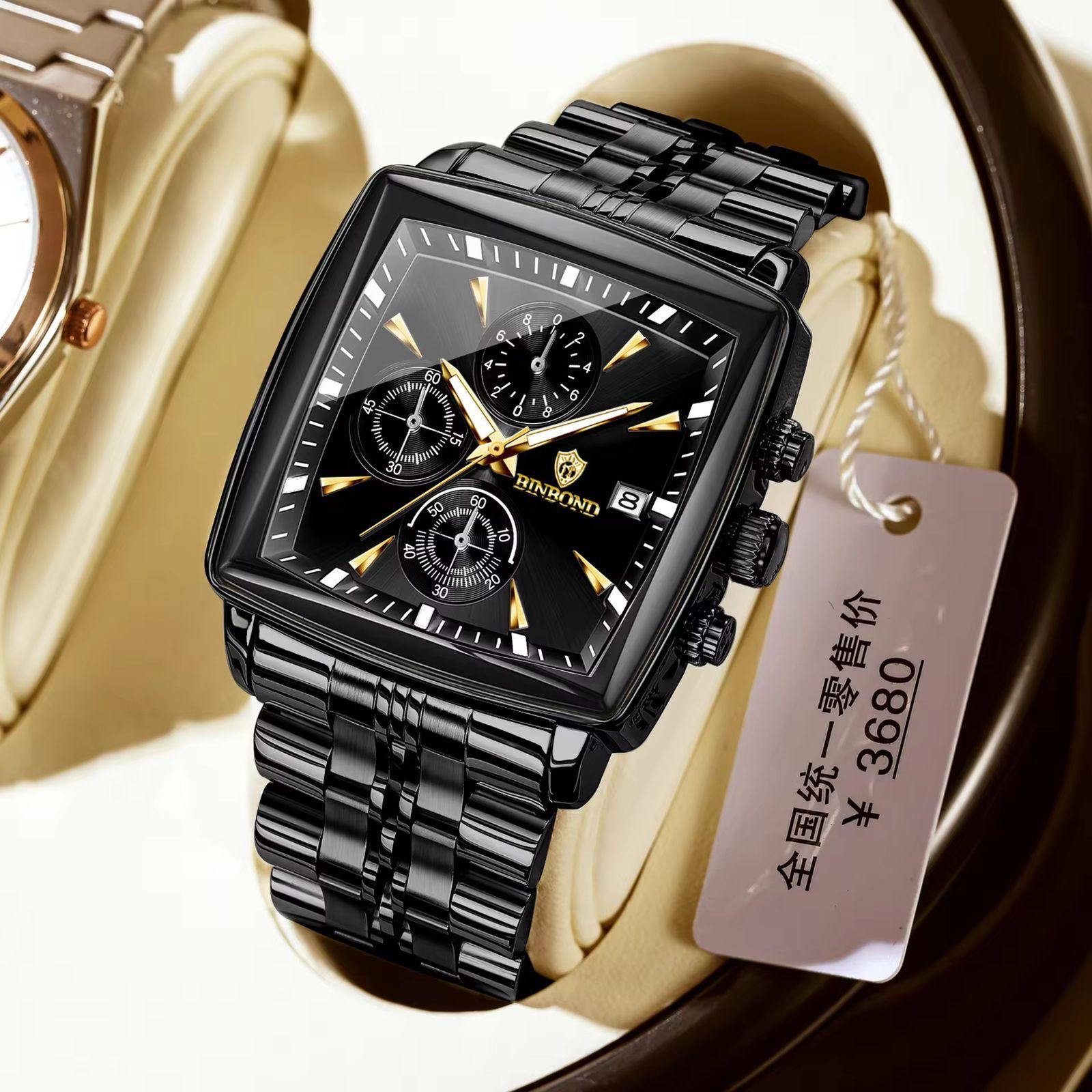 BINBOND Chronograph Waterproof Luminous Men's Watch