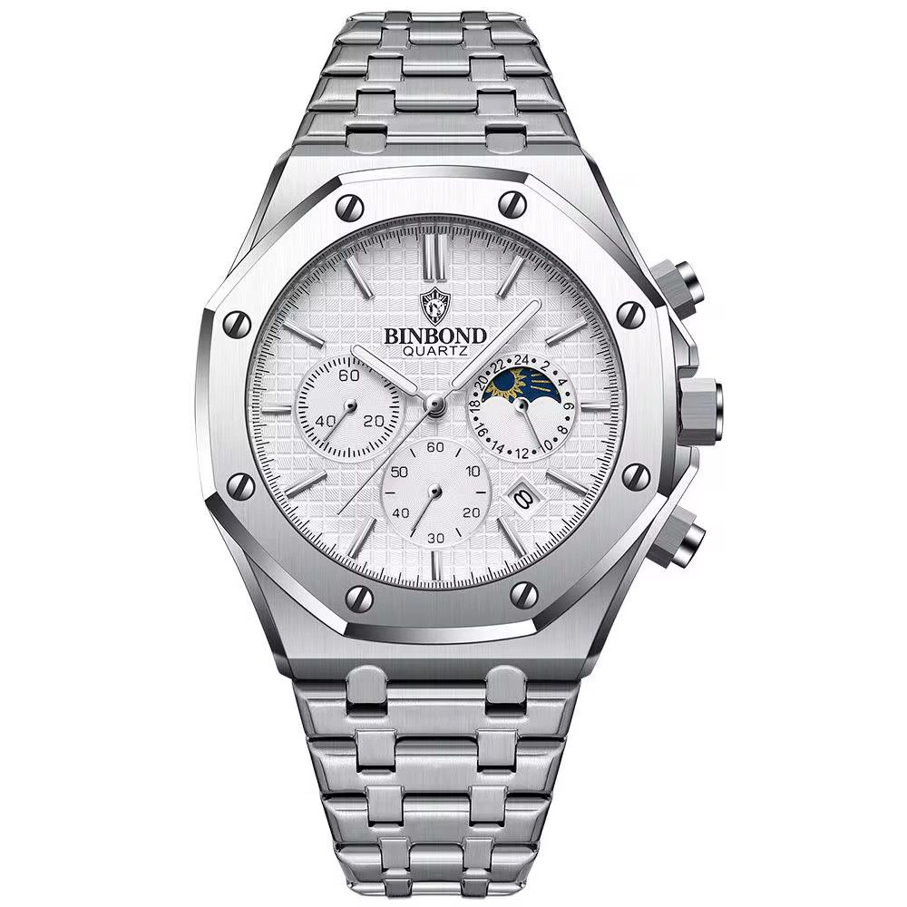 Binbond 0161 MoonPhase WaterProof Men's Watch