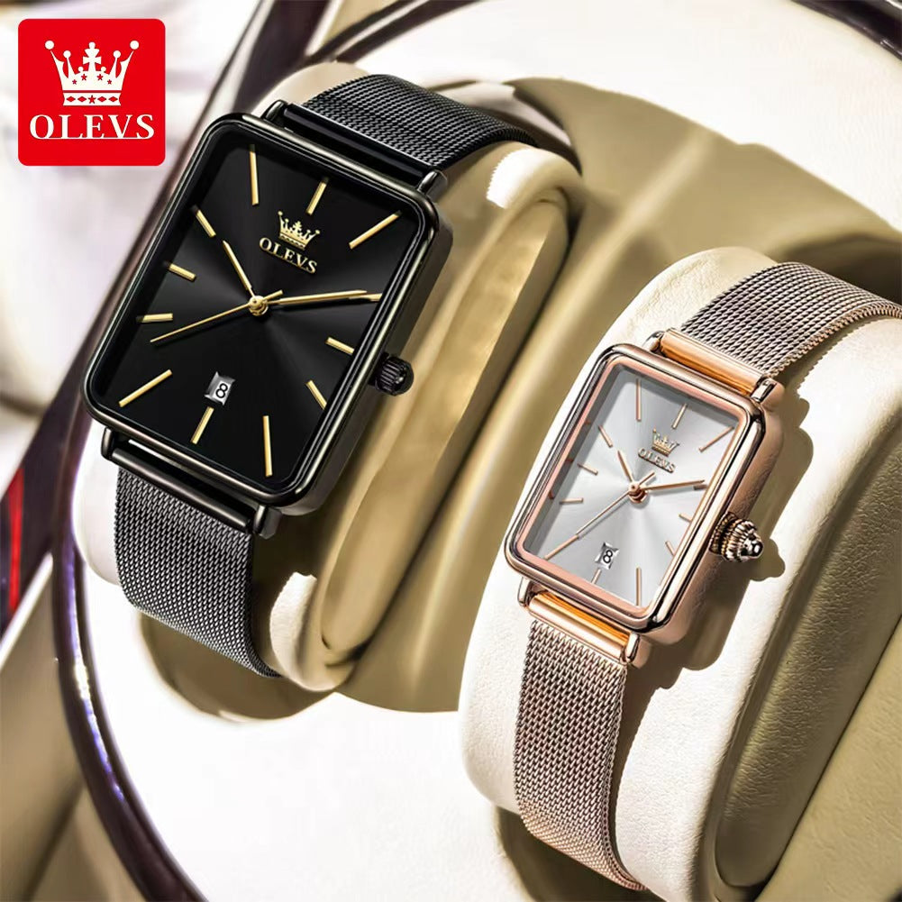 OLEVS 3692 Water Resistant WaterProof Couple Watch