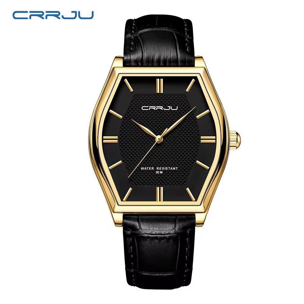 CRRJU Citizen Movement Genuine Leather Men's Watch