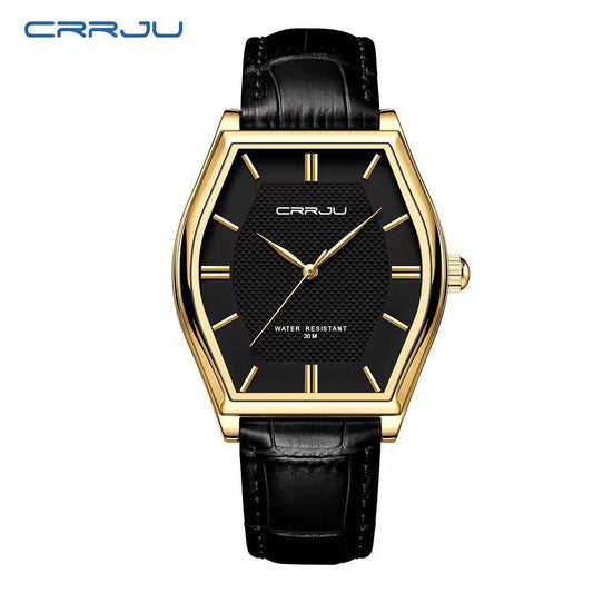 CRRJU Citizen Movement Genuine Leather Men's Watch