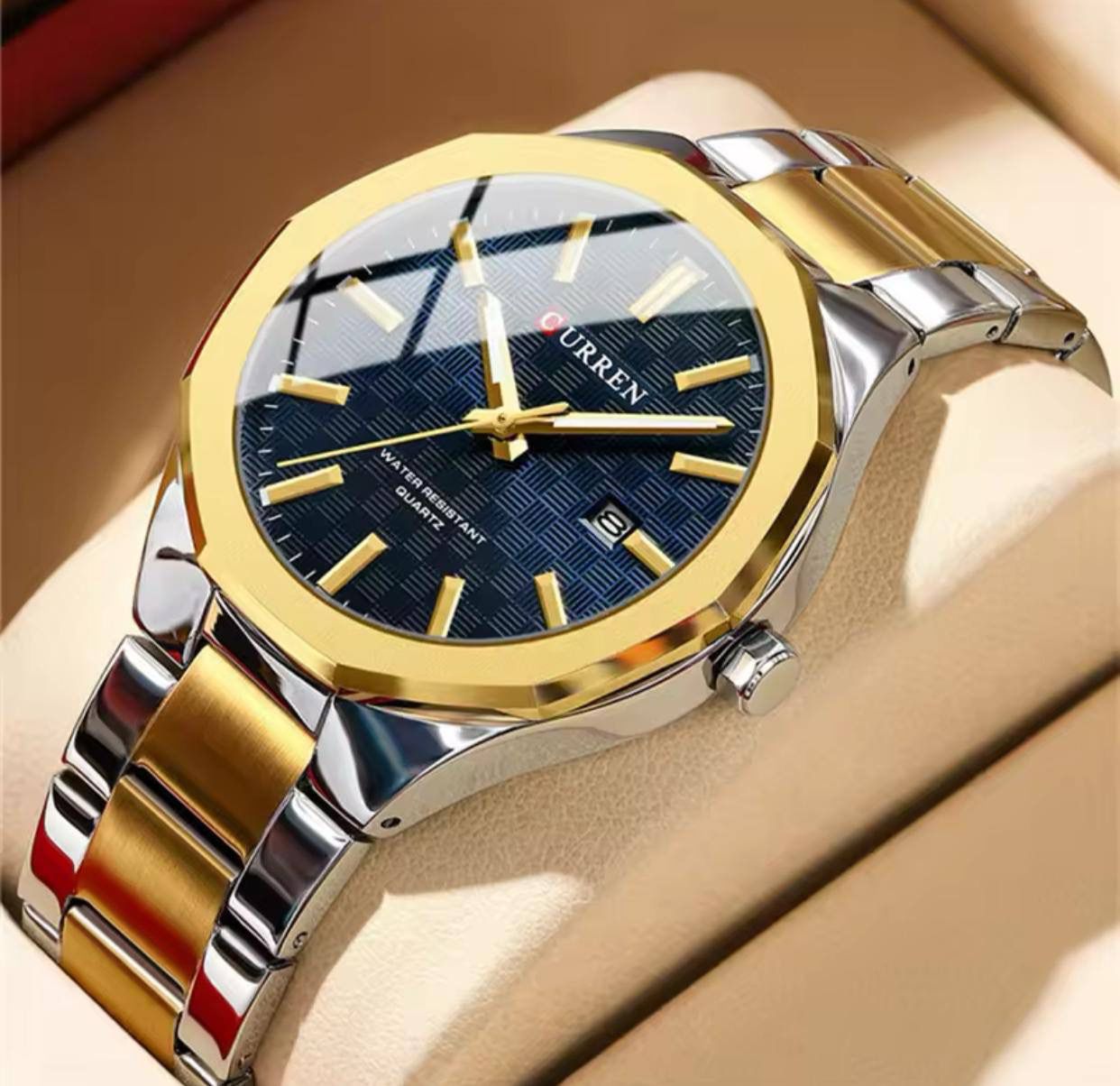 Curren Luminous Hands Water Resistant Stainless Steel Men's Watch