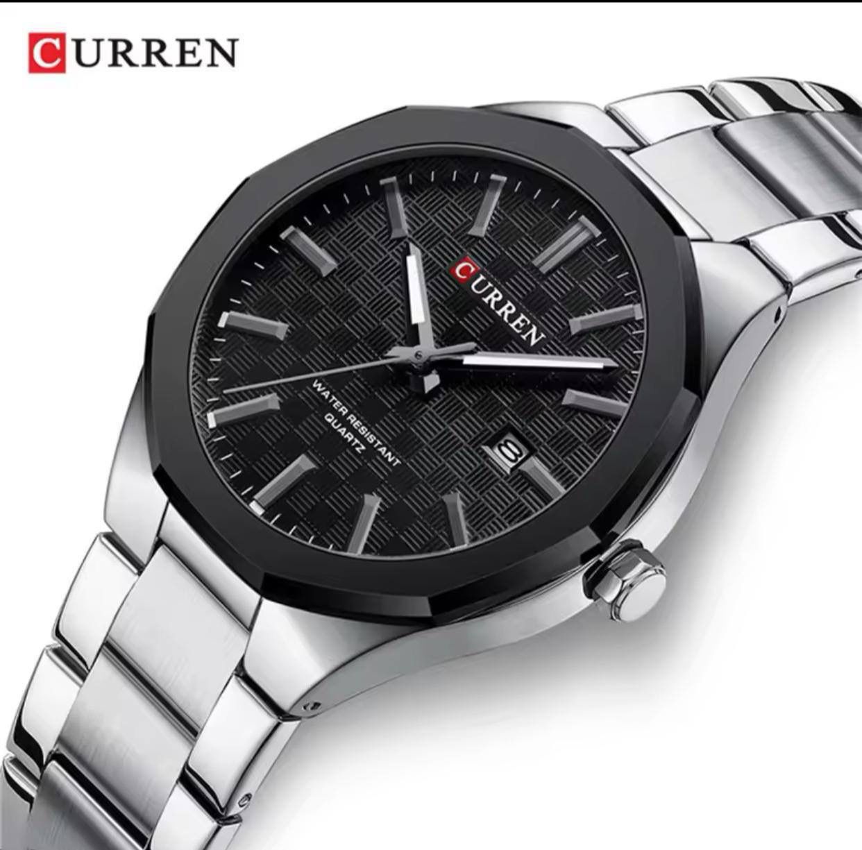 Curren Luminous Hands Water Resistant Stainless Steel Men's Watch