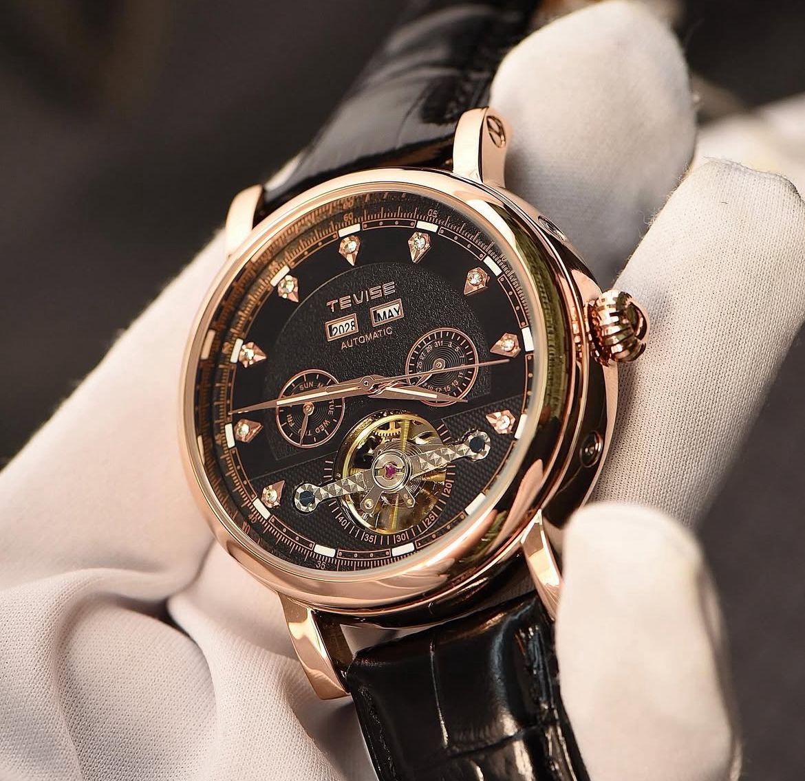 TEVISE 867C Automatic Mechanical Men's Water Resistant Watch