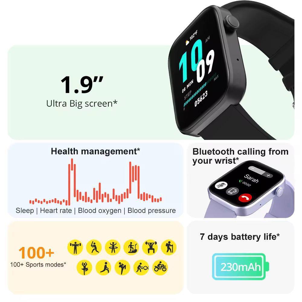 COLMI P71 Full Screen Smart Watch 1.9 Inch TFT Display Waterproof IP67