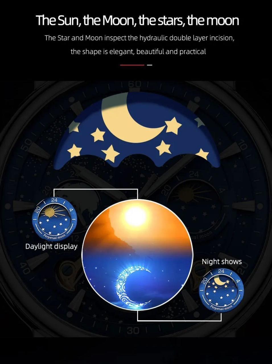 Chenxi Automatic Chronograph WaterProof Luminous Men's Watch