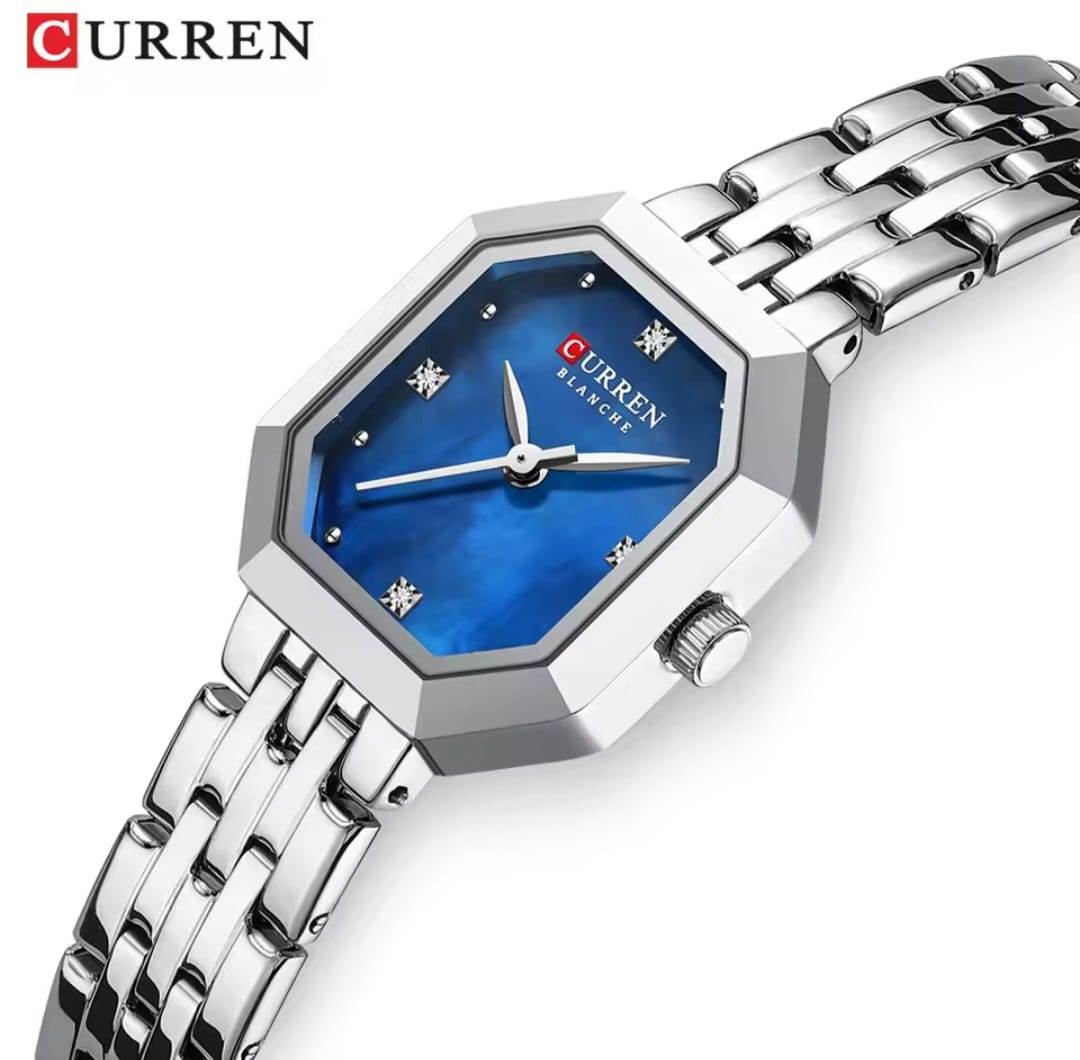 CURREN 9108 Stainless Steel Water Resistant Ladies Watch - Silver Blue