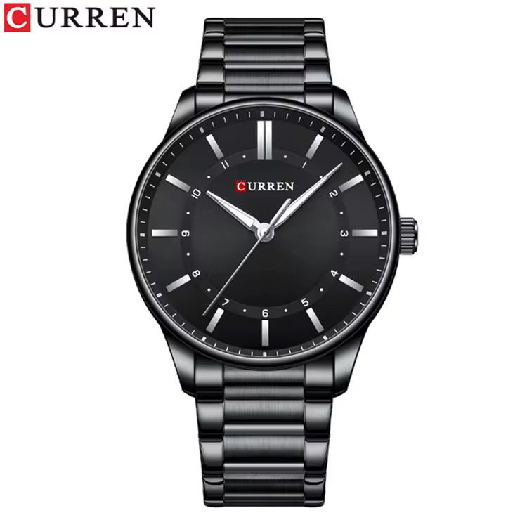 CURREN 8430 Stainless Steel Water Resistant Men's Watch - Black