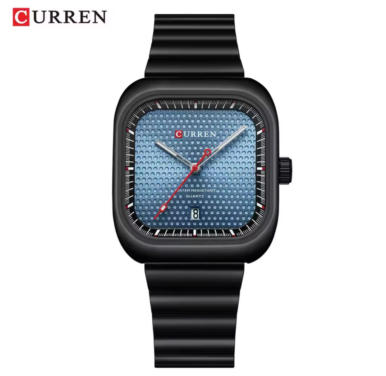 CURREN 8460 Water Resistant Stainless Steel Men's Watch - Black Blue