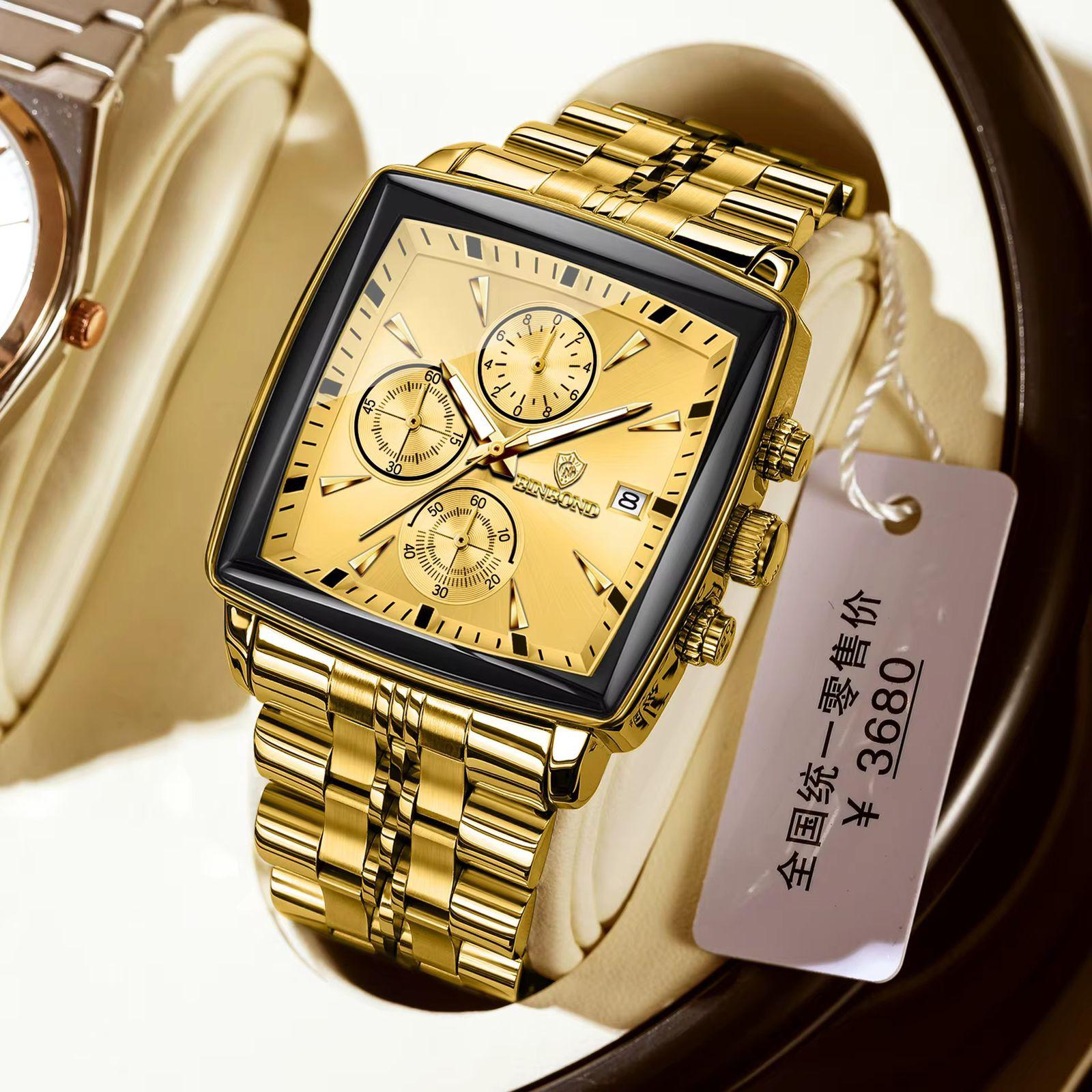 BINBOND Chronograph Waterproof Luminous Men's Watch