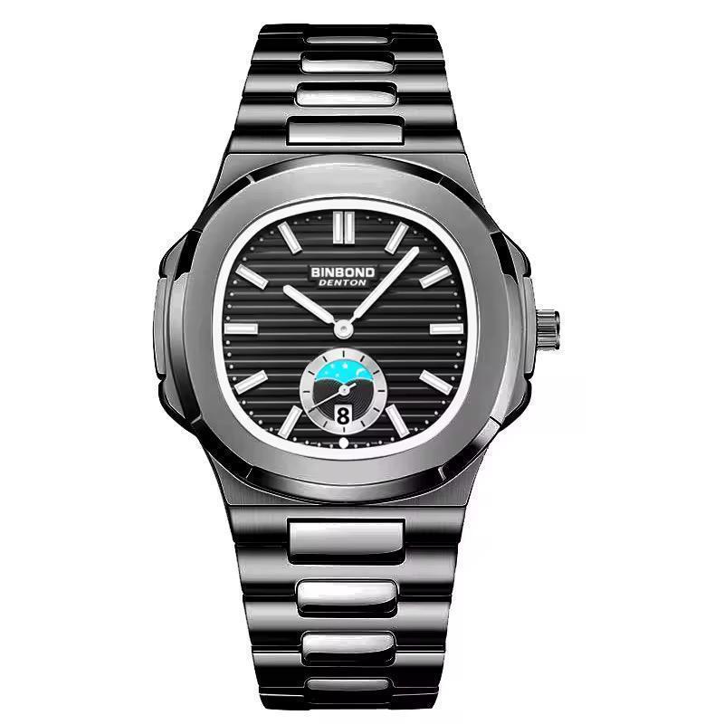BINBOND DENTON with Seconds Arm Waterproof Luminous Stainless Steel Men's Watch