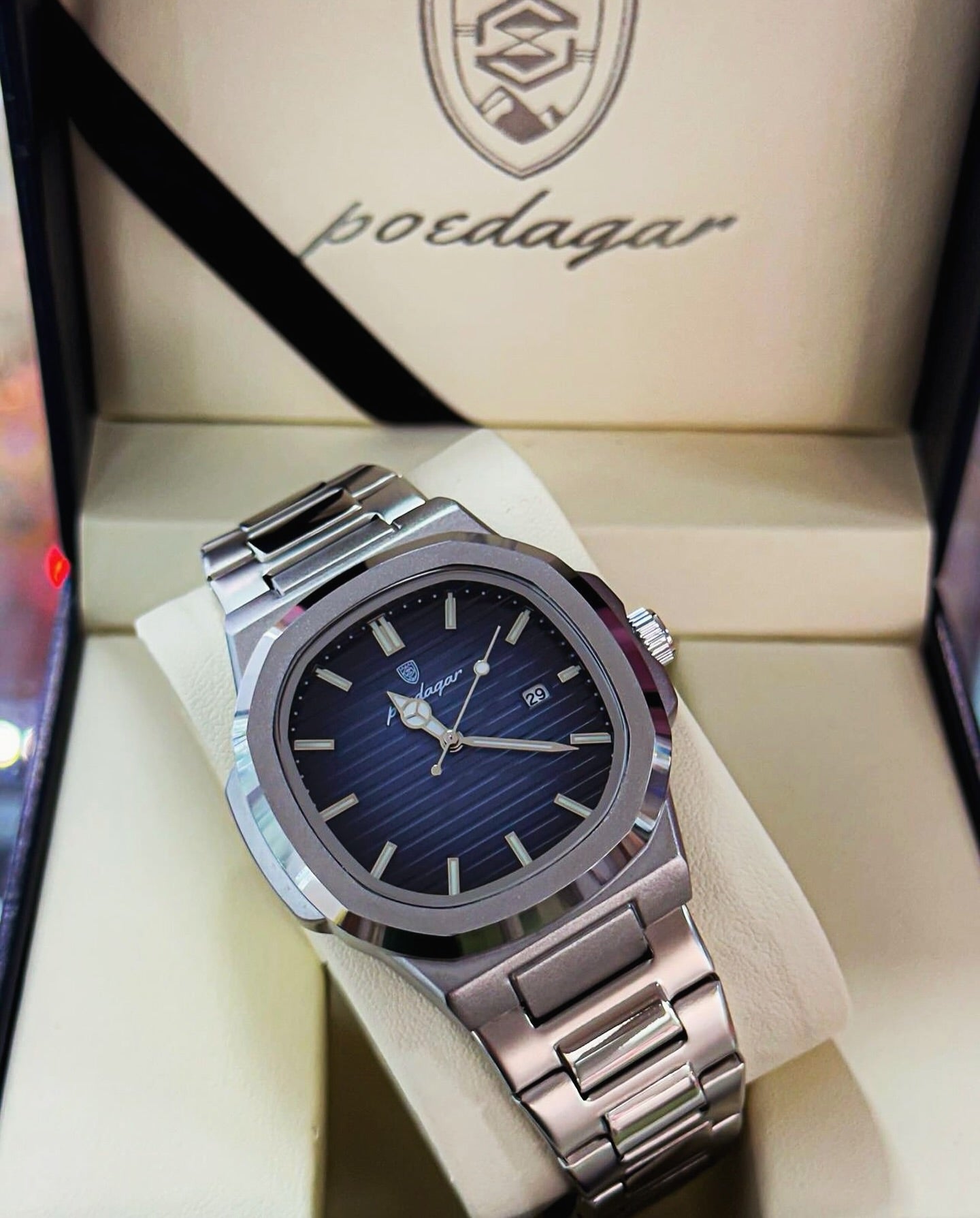New Poedagar Luxury Business Waterproof Men's Watch
