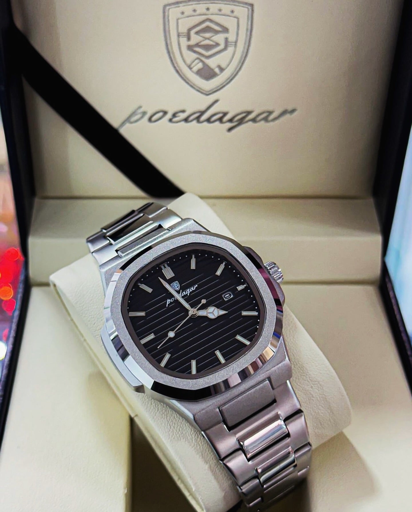 New Poedagar Luxury Business Waterproof Men's Watch